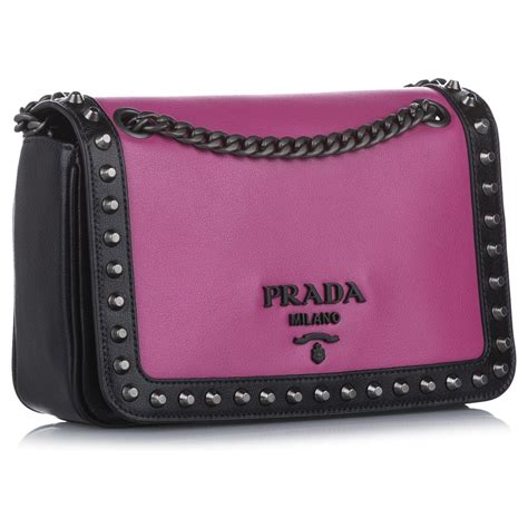 prada glace crossbody bag rose pink|prada crossbody purse.